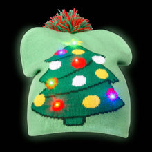 Load image into Gallery viewer, CHRISTMAS TREE LIGHT-UP BEANIE HAT
