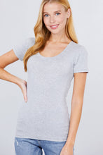 Load image into Gallery viewer, Fitted Scoop Neck Tee
