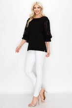 Load image into Gallery viewer, Shiron Sweater Knitted Top with Lace
