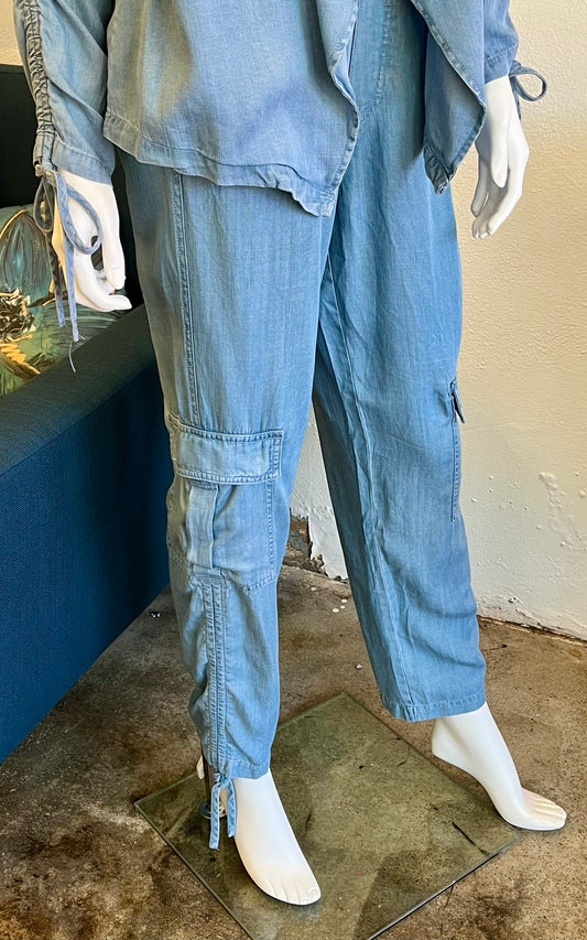 Tencel Denim Cinch Cargo Pant