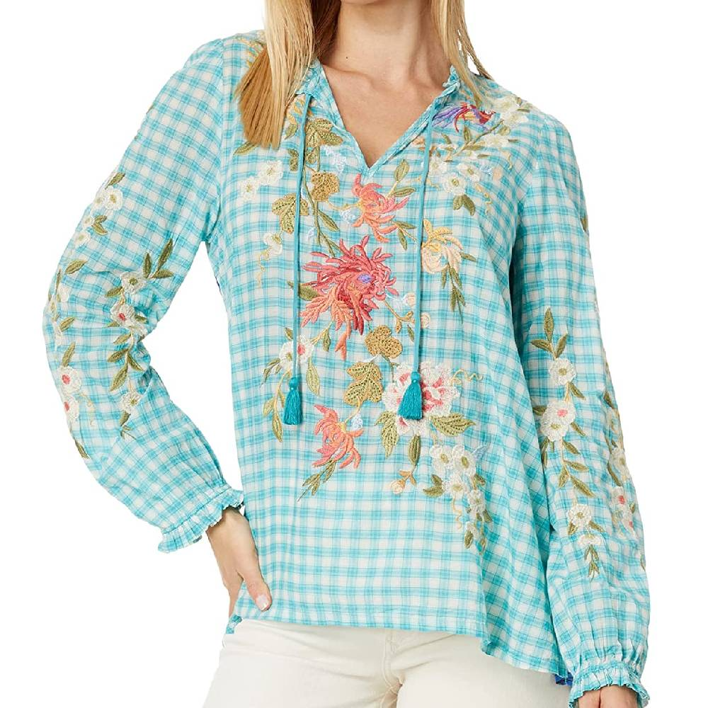 Nalina Ruffle Scarf Back Blouse