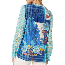 Load image into Gallery viewer, Nalina Ruffle Scarf Back Blouse

