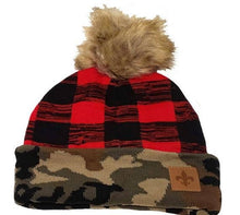 Load image into Gallery viewer, Buffalo Hat With Pom
