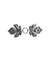 Load image into Gallery viewer, Katlyn - Silver Metal, Double Leaf Clothing Clasp
