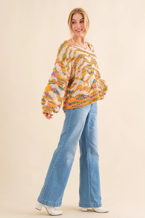 Yellow Multi Pullover