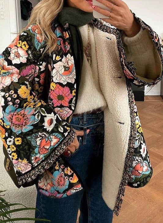 Tia Flower Print Jacket