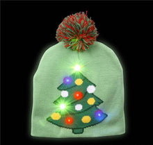 Load image into Gallery viewer, CHRISTMAS TREE LIGHT-UP BEANIE HAT

