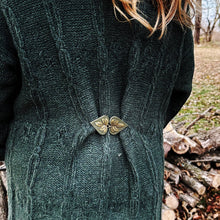 Load image into Gallery viewer, Jaedon - Bronze Leaf on Green Leather
