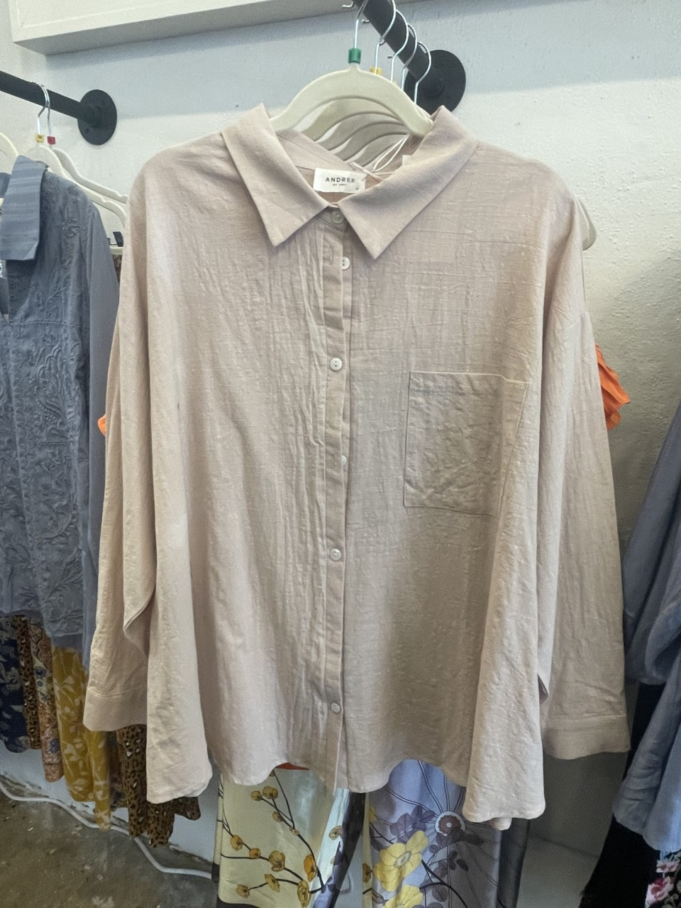 Button Up Linen Top