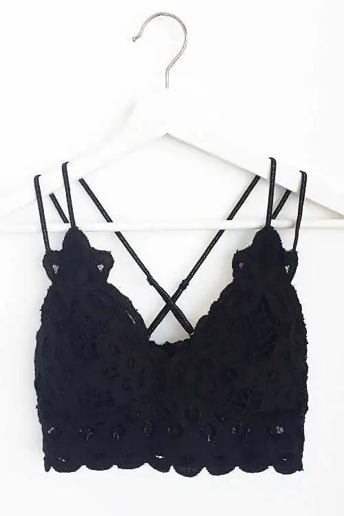 Scalloped Lace Cami Bralette
