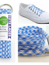 Load image into Gallery viewer, Blue &amp; White Gingham Cutelaces
