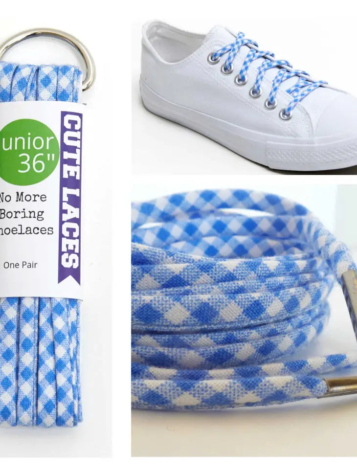Blue & White Gingham Cutelaces