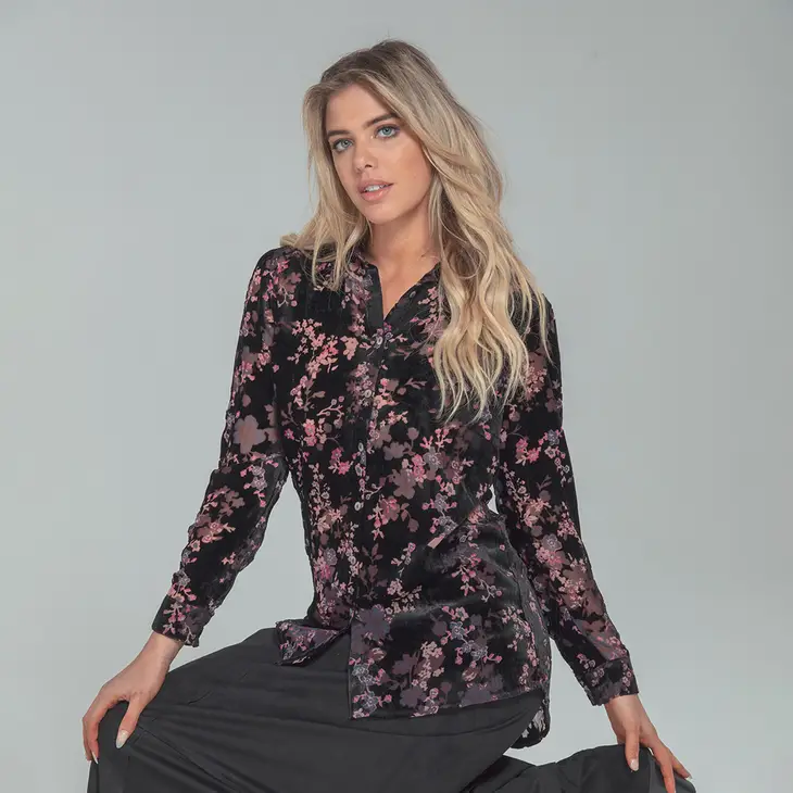 Burnout Velvet Shirt