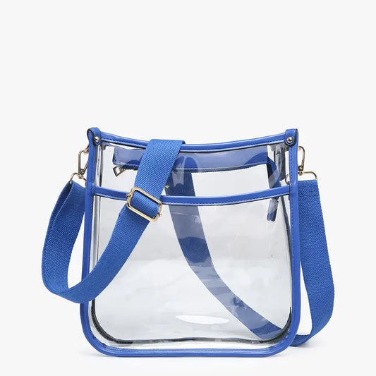 Posie Clear Crossbody w/ Vegan Leather