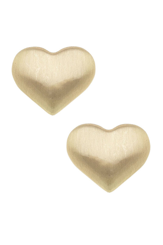 Icon Puffed Heart Stud Earrings