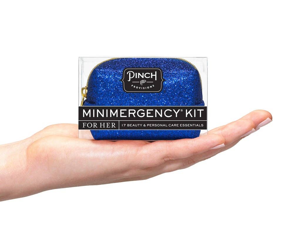 Blue Glitter Minimergency Kit