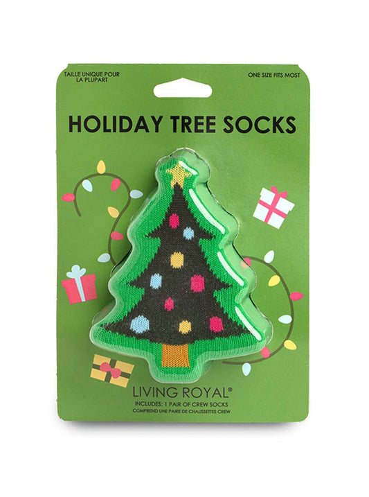 3D Packaged Crew Socks/Christmas Tree