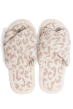 Load image into Gallery viewer, Leopard criss-cross slippers
