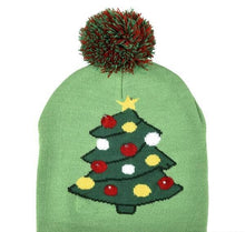 Load image into Gallery viewer, CHRISTMAS TREE LIGHT-UP BEANIE HAT
