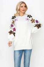 Load image into Gallery viewer, Scout Knitted Crochet Flower Sweater
