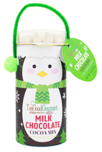 Load image into Gallery viewer, Holiday Cocoa Cylinder: Holiday or Milk Chocolate
