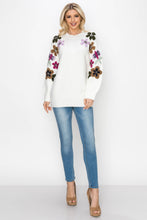 Load image into Gallery viewer, Scout Knitted Crochet Flower Sweater
