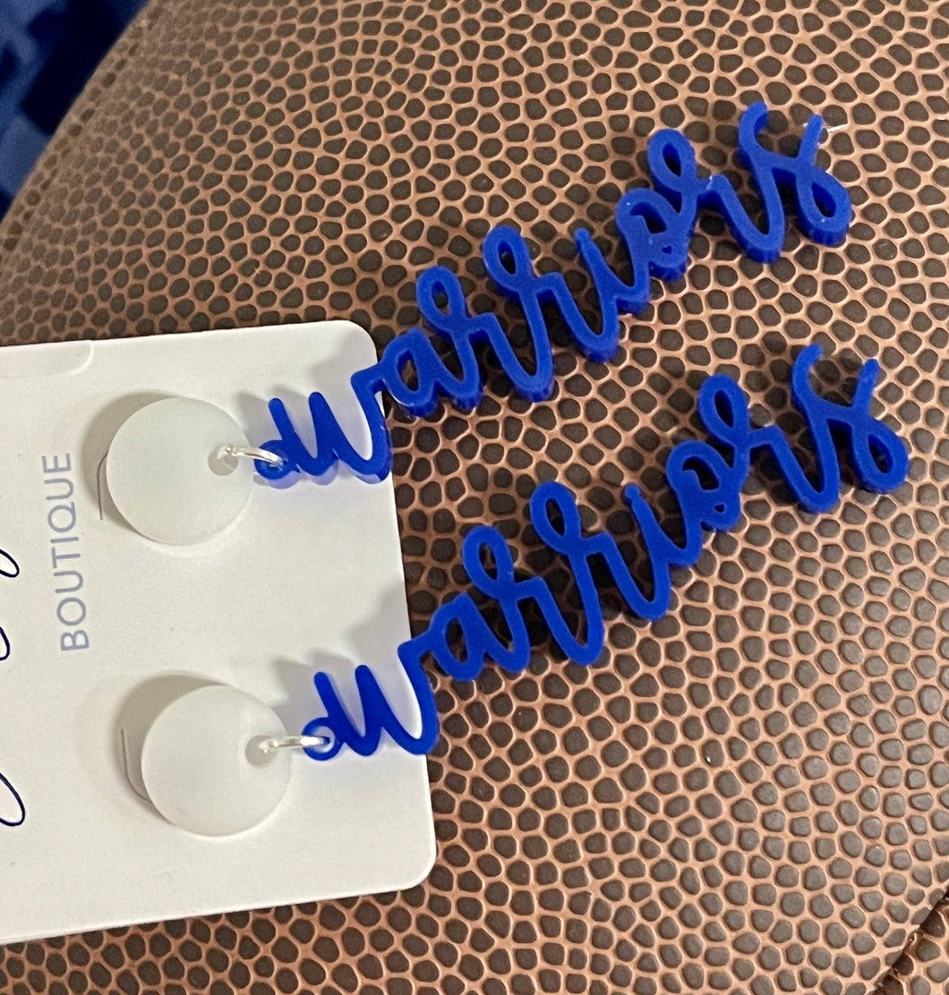 Glenpool Warriors Earrings