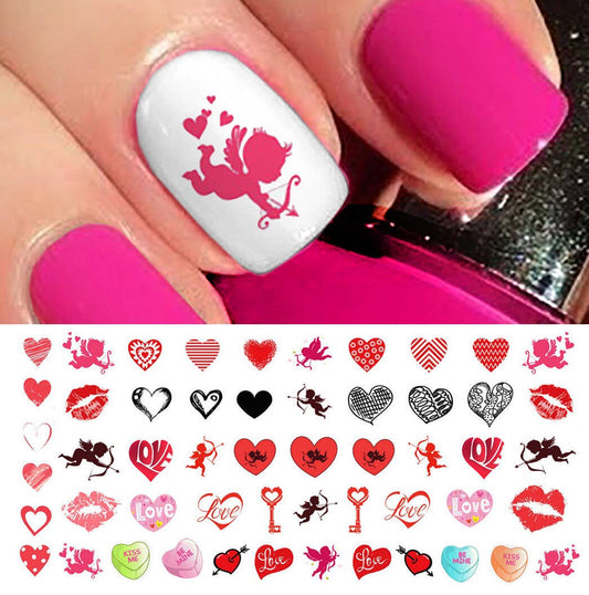 Valentine's Day - Nail Art Decals