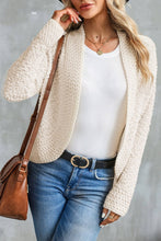 Load image into Gallery viewer, Popcorn Knit Open Front Cardigan
