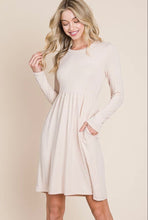 Load image into Gallery viewer, Rib Long Sleeve Knit Dress
