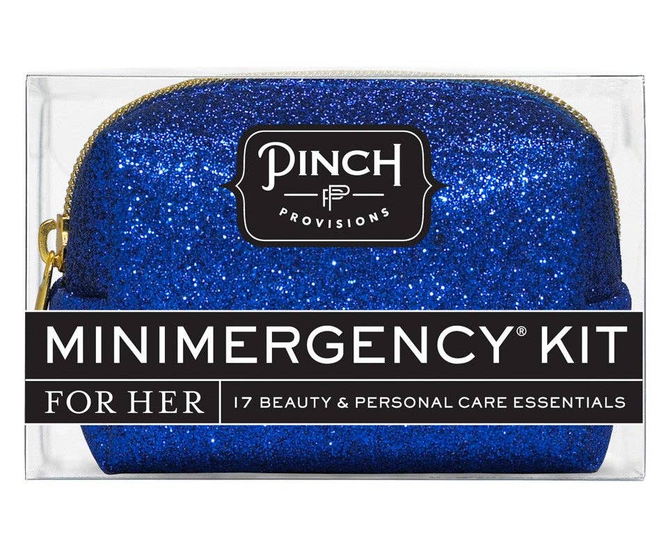 Blue Glitter Minimergency Kit