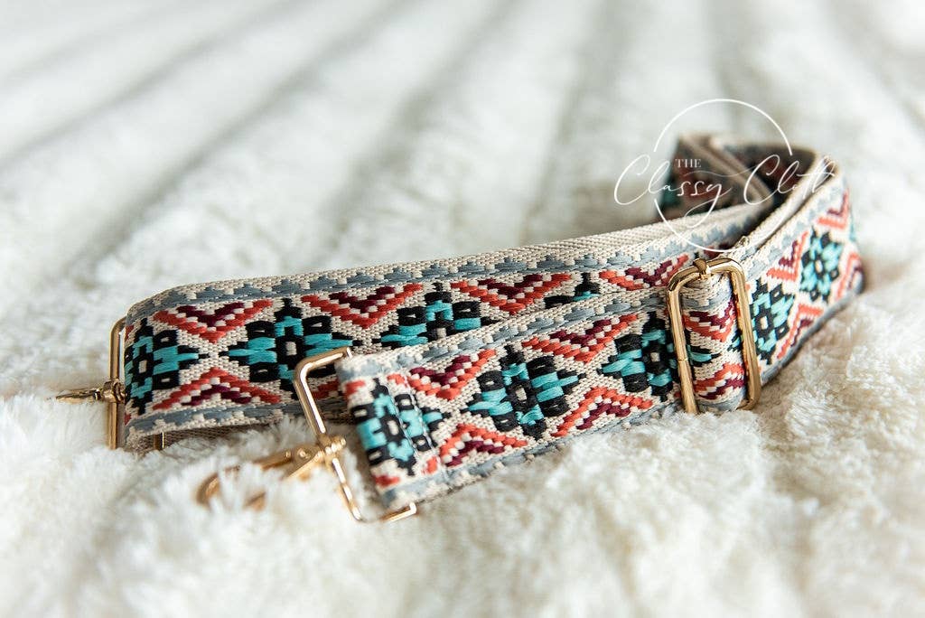 Crossbody Guitar Strap - Neutral Boho RTS