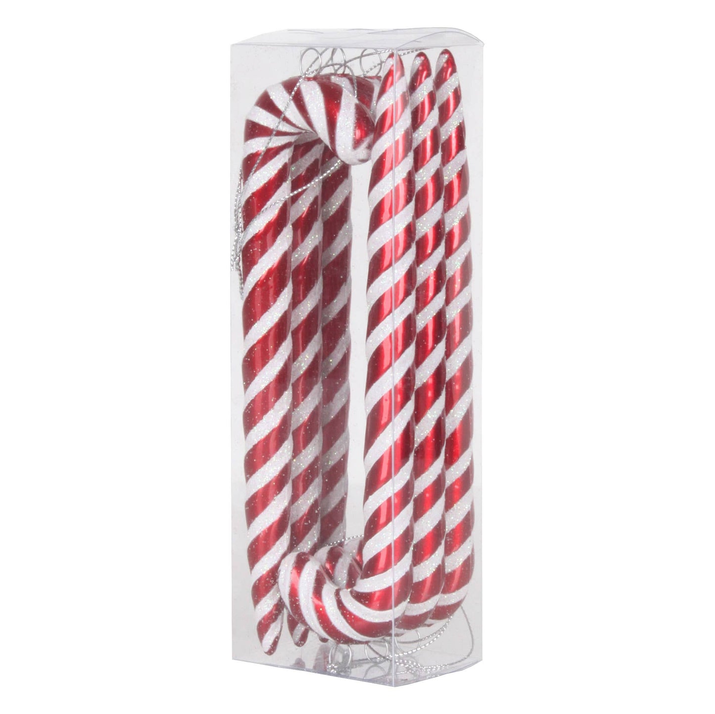 Vickerman 7.5" Red-White Cane Christmas Ornament