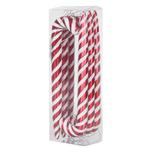Vickerman 7.5" Red-White Cane Christmas Ornament