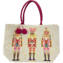 Load image into Gallery viewer, PRINTED GOLD FOIL NUTCRACKER TOTEBAG
