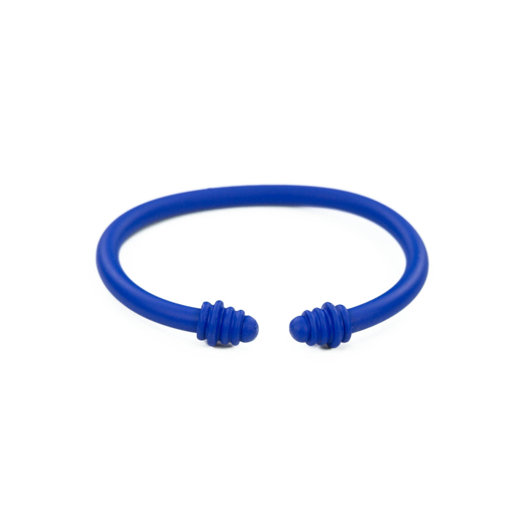 Smooth Matte Blue Cuff Bracelet