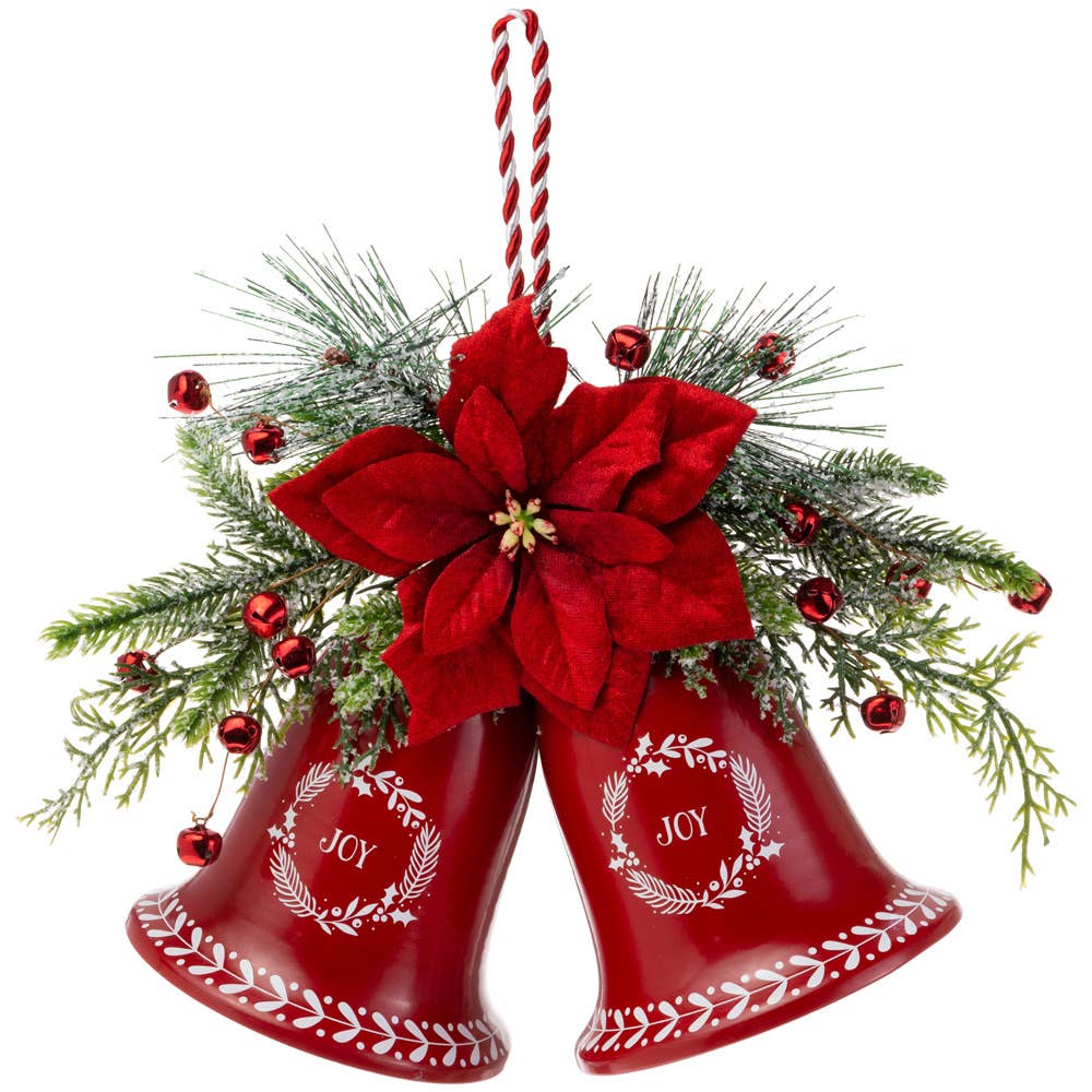 Joy Red Bell Duo Door Hanger Christmas