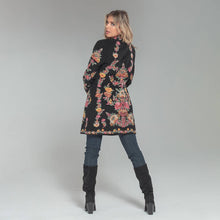 Load image into Gallery viewer, Twill Floral Embroidered Single Breasted Coat
