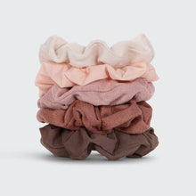 Load image into Gallery viewer, Assorted Textured Scrunchies 5pc Set - Terracotta
