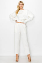 Load image into Gallery viewer, Felice French Scuba Pant: WHITE

