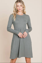 Load image into Gallery viewer, Rib Long Sleeve Knit Dress
