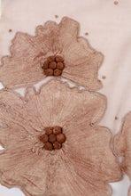 Load image into Gallery viewer, 3D Floral Silk embroidered Scarf
