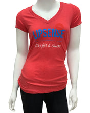 Load image into Gallery viewer, Red Kiss For A Cause V-Neck
