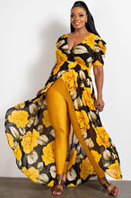Load image into Gallery viewer, Surplice Pleated Sleeve Maxi Top
