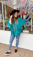 Load image into Gallery viewer, Crushed Embroidery Top
