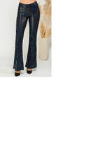 Load image into Gallery viewer, Black On Black Sequin Pants
