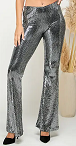 Load image into Gallery viewer, Black &amp; Silver Sequin Pants Plus
