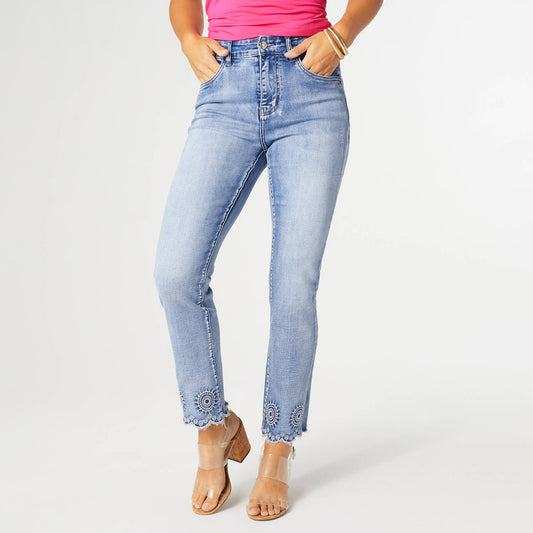 Everstretch Ankle with Burst Embroidery