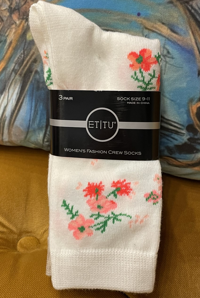 Floral 3-Pack Crew Socks