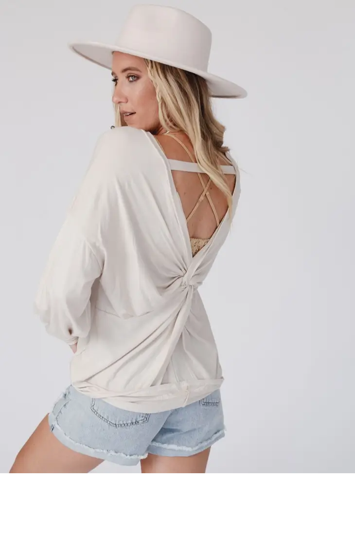 Open Back Dolman Top